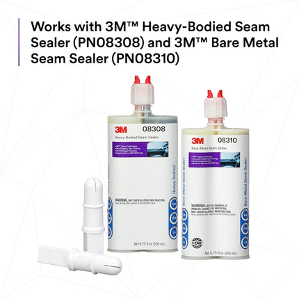 3M OEM Match Ripple Tip, 1K Tip, 33994, 10 Nozzles, for Automotive Sealing, Seam and Joint Sealing