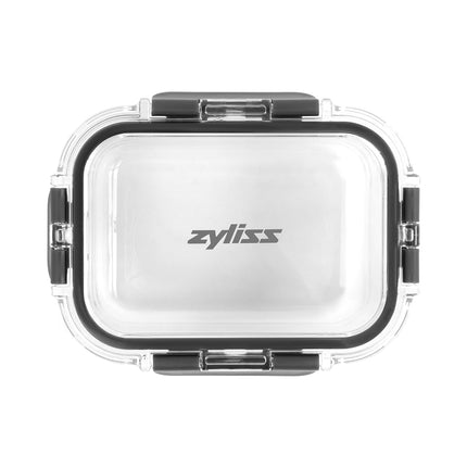 Zyliss 370ml Glass Container, Shatterproof Glass, Airtight Food Storage Box with Sealable Lid, Microwave Safe, BPA Free, Freezer Safe, Fridge Storage, Food Container, 16cm x 12cm x 5cm