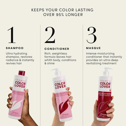 Framesi color lover Moisture Rich Shampoo 16.9 Onzas