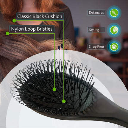 RemySoft One Twenty Three Loops - Brosse à boucles - Sans danger pour les extensions de cheveux, les tissages et les perruques par RemySoft