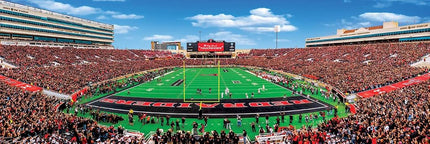 MasterPieces NCAA Texas Tech Red Raiders, Stadium Panoramic Puzzle, Jones AT&T, 1000 Pieces, Assorted, One Size