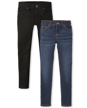 The Children's Place Girls Super Skinny Jeans,Blac