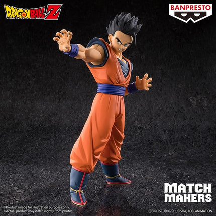 BANPRESTO Gohan Ultimate (Vs Majin Buu) Dragon Ball Z Action Figure - Match Makers 16cm - BP28920P Multicolor - Collectible Figure - Great for Anime Fans