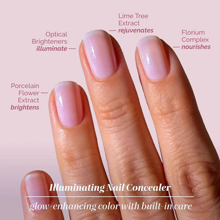 LONDONTOWN kur Pink Conceal & Go Duo Set, Includes Pink Nail Illuminating Concealer & Gel Genius Top Coat, 2 Piece Set, 0.4 Fl Oz