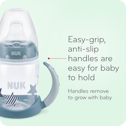 Vaso de aprendizaje grande NUK Mickey Mouse de 10 oz, paquete de 2
