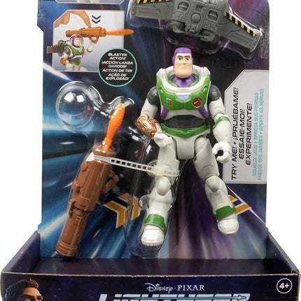 Buzz LightYear Disney Mission Space Ranger Action Figure Astronaut (5 Inch) with Jetpack and Accessories, 4 Years and up