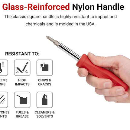 TEKTON 6-in-1 Multi-Bit Driver Set, 4-Piece (Phillips, Slotted, Torx, Square) | DMS91002