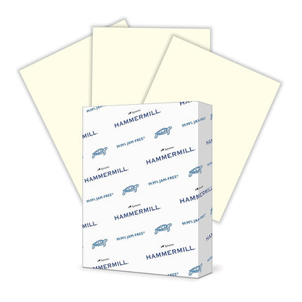 Hammermill Colored Paper, 20 lb Cream Printer Paper, 8.5 x 11 - 1 Ream (500 Sheets) - Made in the USA, Pastel Paper