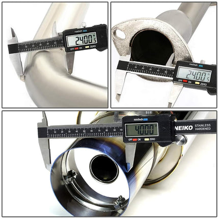 DNA Motoring CBE-HC06EX-BT Catback Exhaust System [for 06-11 Honda Civic EX/LX/DX]