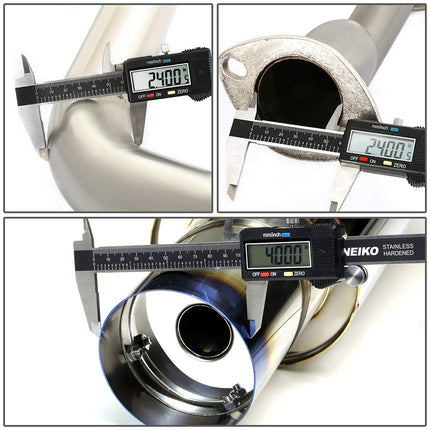 DNA Motoring CBE-HC06EX-BT Catback Exhaust System [for 06-11 Honda Civic EX/LX/DX]
