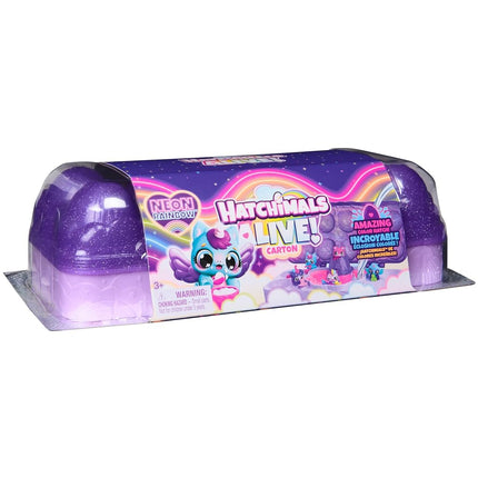 Hatchimals Alive, Neon Rainbow Egg Carton Toy with 5 Mini Figures in Colour Reveal Eggs and 11 Accessories, Kids’ Toys for Girls and Boys Aged 3 and up