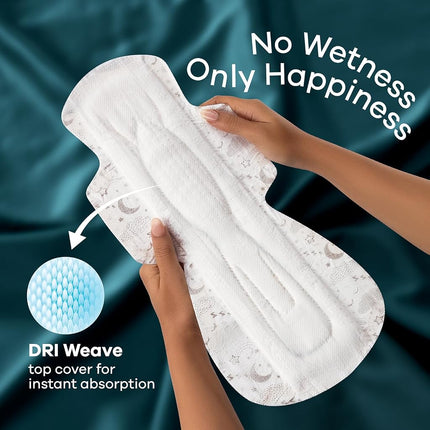 Whisper Ultra Night Sanitary Pads for Women, XXXL 20 Napkins