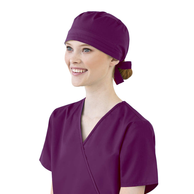 WonderWink Tie Back Scrub Cap, Grape, One Size