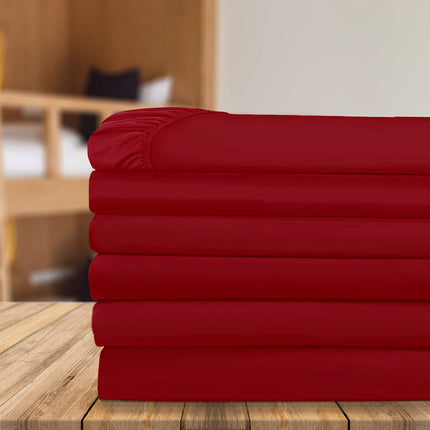 Elegant Comfort 6-Pack Fitted Bottom Sheets 1500 T