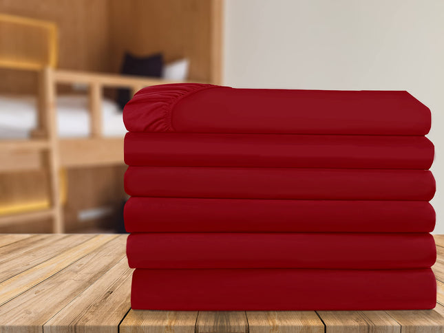 Elegant Comfort 6-Pack Fitted Bottom Sheets 1500 T