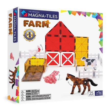 Magna-Tiles Farm Animals 25-Piece Magnetic Constru