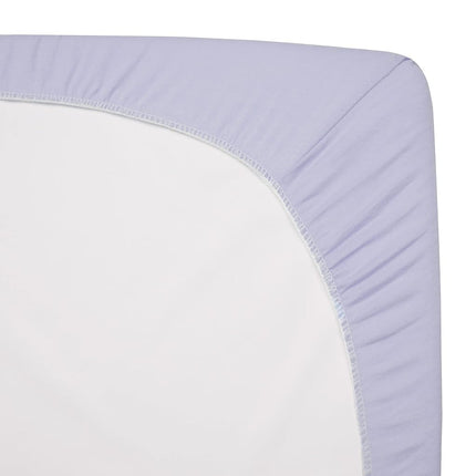 TL Care Supreme 100% Natural Cotton Jersey Knit Fitted Crib Sheet for Standard Crib and Toddler Mattresses, Lavender, 28" x 52", Soft Breathable, for Girls
