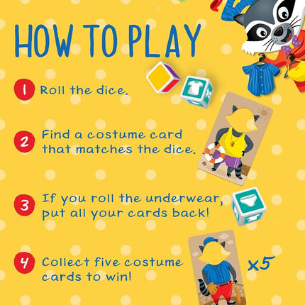 Educational Insights Raccoon Rumpus Game, Dice Rolling Color Matching Preschool Game, Ages 3+