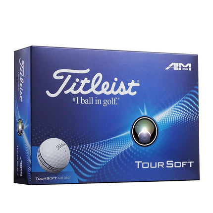 Titleist Tour Soft AIM 360 Golf Ball, Pack of 12, 