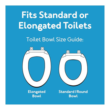 Carex Raised Toilet Seat, Adds 5 Inches of Height to Toilet, 300 Pound Weight Capacity, Slip-Resistant Rubber Pads