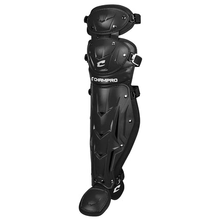 CHAMPRO Optimus MVP Double Knee Baseball Catcher’s Leg Guards, 12" Shin Length