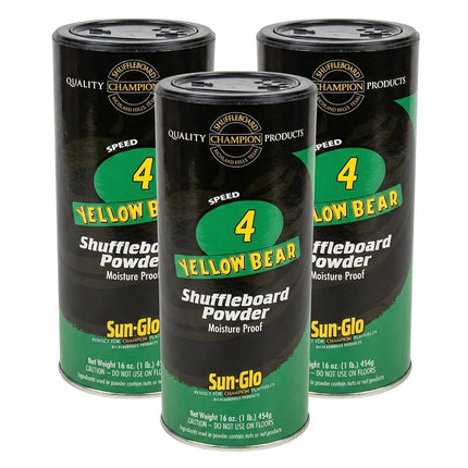 3 Pack Sun-Glo #4 Speed Shuffleboard Powder Wax