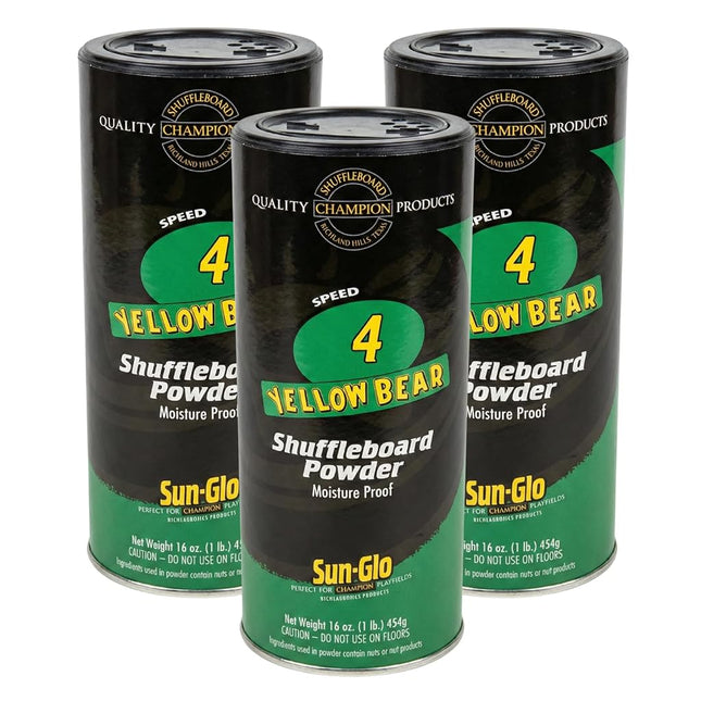 3 Pack Sun-Glo #4 Speed Shuffleboard Powder Wax