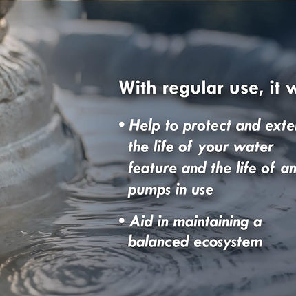 Sanco Industries Bird Bath & Fountain Maintenance - (8 Ounces) - Fast-Acting Enzyme-Based Formula Will Extend The Life of Your Water Feature, Aid in Maintaining a Balanced Ecosystem - Safe for All