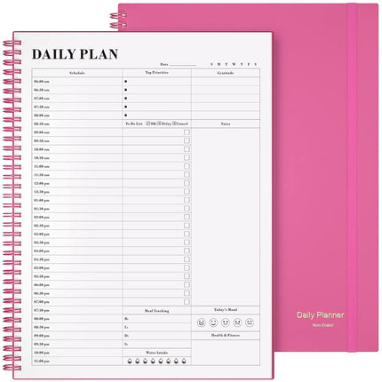 Planner Undated, Asten Daily Agenda with to Do Lis