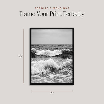 Americanflat 19x25 Poster Frame with Polished Plexiglass - Streamline Collection - Thin Border Picture Frame for Wall Display - Hanging Hardware Included - Black