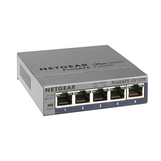 NETGEAR 5-Port Gigabit Ethernet Plus Switch (GS105