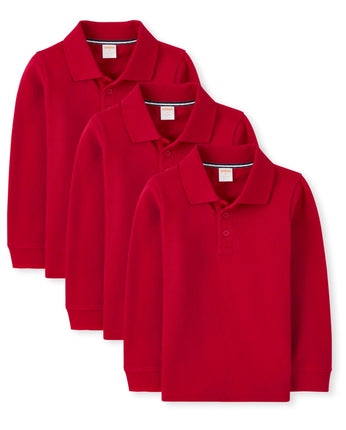 Gymboree Boys' and Toddler Long Sleeve Polo Shirt,