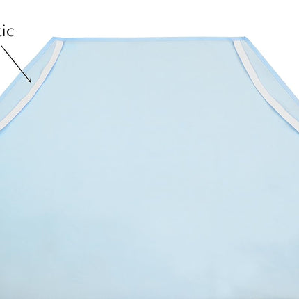 American Baby Company Sábana para cuna de guardería para niños pequeños, 100% algodón percal natural, color azul, 23 x 40, suave y transpirable, para niños y niñas