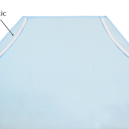 American Baby Company 100% Natural Cotton Percale Standard Day Care Cot Sheet, Blue, 23 x 51, Soft Breathable, for Boys and Girls
