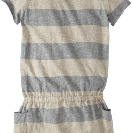 Vestido de rugby Burt's Bees Baby para niña (niña pequeña/niña) - Gris jaspeado - 6 años