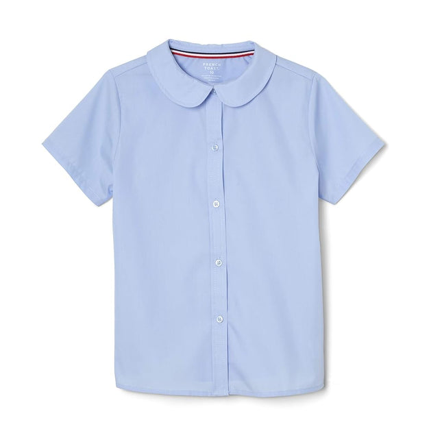 French Toast Womens Short Sleeve Peter Pan Collar 