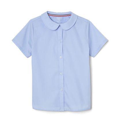 French Toast Girls' Peter Pan Collar Short Sleeve 