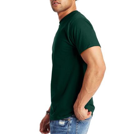 Hanes Men's Short-Sleeve Beefy T-Shirt,Deep Forest,Small