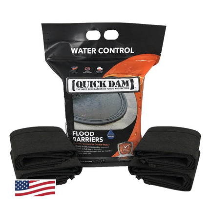 Quick Dam QD65-4 5ft Flood Barrier, Black