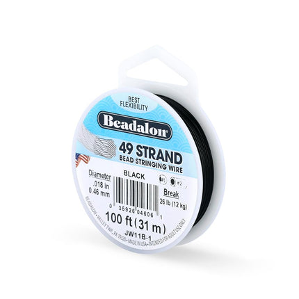 Beadalon 0.46 mm Diameter 31 m Reel 49 Strand Wire