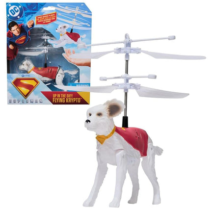 DC Comics, SUPERMAN Up in the Sky! Flying Krypto, RC Toys and Remote Control Toys for Kids, 19-cm Hovering Superdog, For Ages 4 and Up