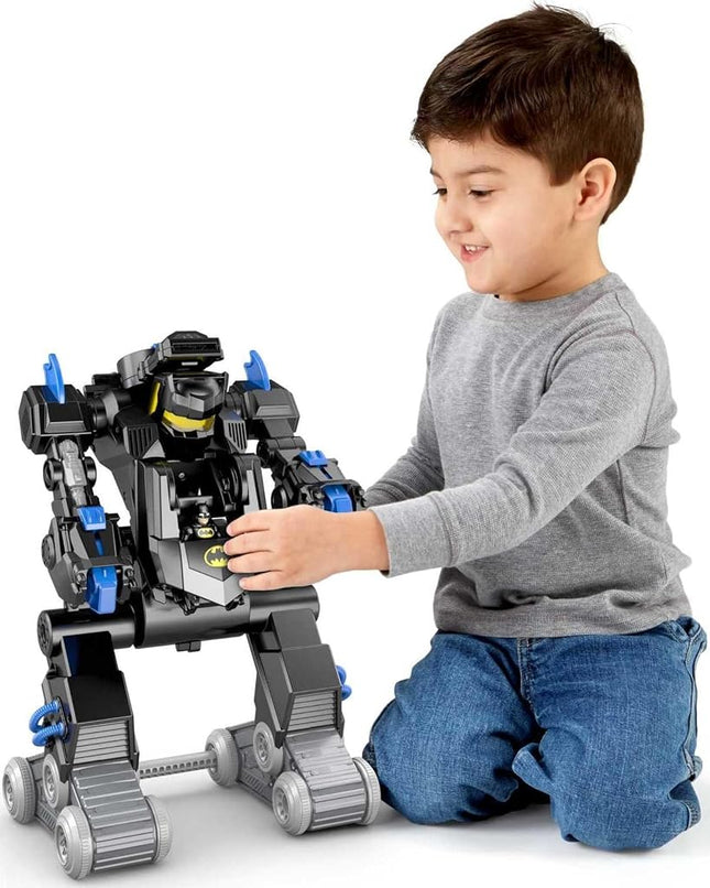 Fisher-Price Imaginext DC Super Friends RC Transforming Batbot 2-Ft-Tall Robot with Lights & Sounds and Remote Control for Pretend Play Kids Ages 3+ Years