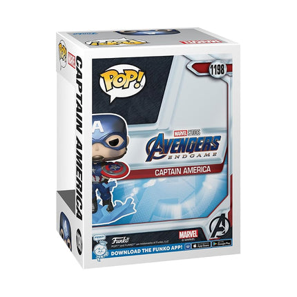 Funko 68656 Pop! Marvel: Avengers Endgame - Captain America (Metallic Glows in the Dark Special Edition) #1198