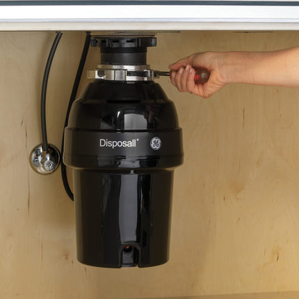 Triturador de Residuos de Alimentos GE GFC1020V Deluxe de Alimentación Continua, 1 Caballos de Fuerza