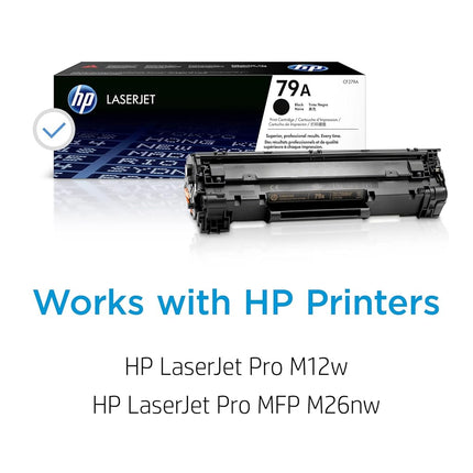 HP CF279A 79A Original LaserJet Toner Cartridge, Black, Single Pack