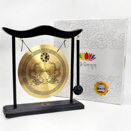 Gong de bureau Feng Shui Zen Art en laiton H1303