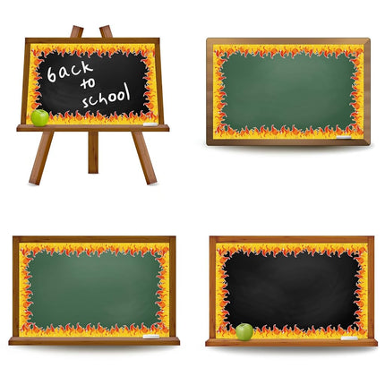 JarThenaAMCS 32.8Ft Fire Bulletin Board Border Red Orange Fire Die Cut Trim Border Roll for School Classroom Chalkboard Party Decoration