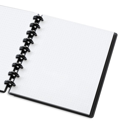 Discbound Dotted Grid Paper, 120 GSM Refill, 200 Sheets (400 Pages), 9 Disc Pre-Punched Happy Planner Inserts, Loose Leaf, White, 7 inch x 9.25 Inch