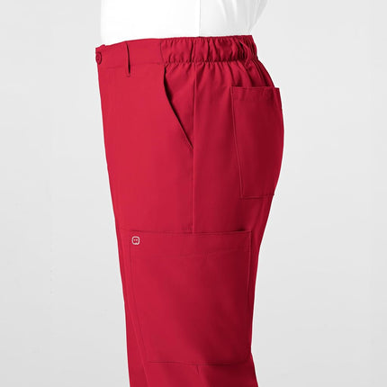 Carhartt Petite Men's Flat Front Cargo Pant, Red, X-Small/Short