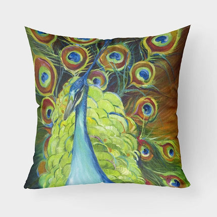 Caroline's Treasures Peacock Canvas Fabric Decorative Pillow JMK1209PW1818